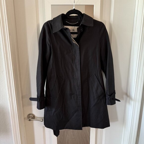 Coach Trench Coat Jacket Size XS Color Black - Picture 1 of 4